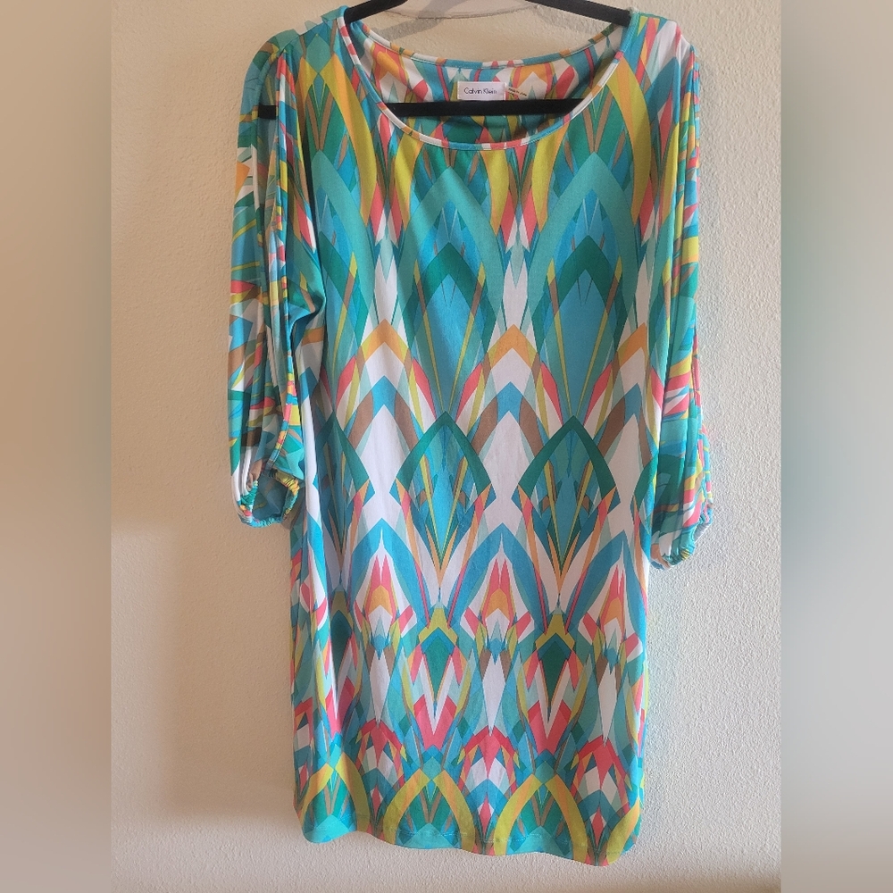 Calvin Klein Dress Coloful M
